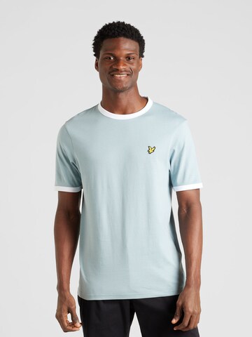 Lyle & Scott Μπλουζάκι 'Ringer' σε μπλε: μπροστά