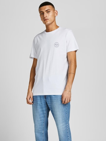 JACK & JONES Shirt 'Shark' in Wit: voorkant