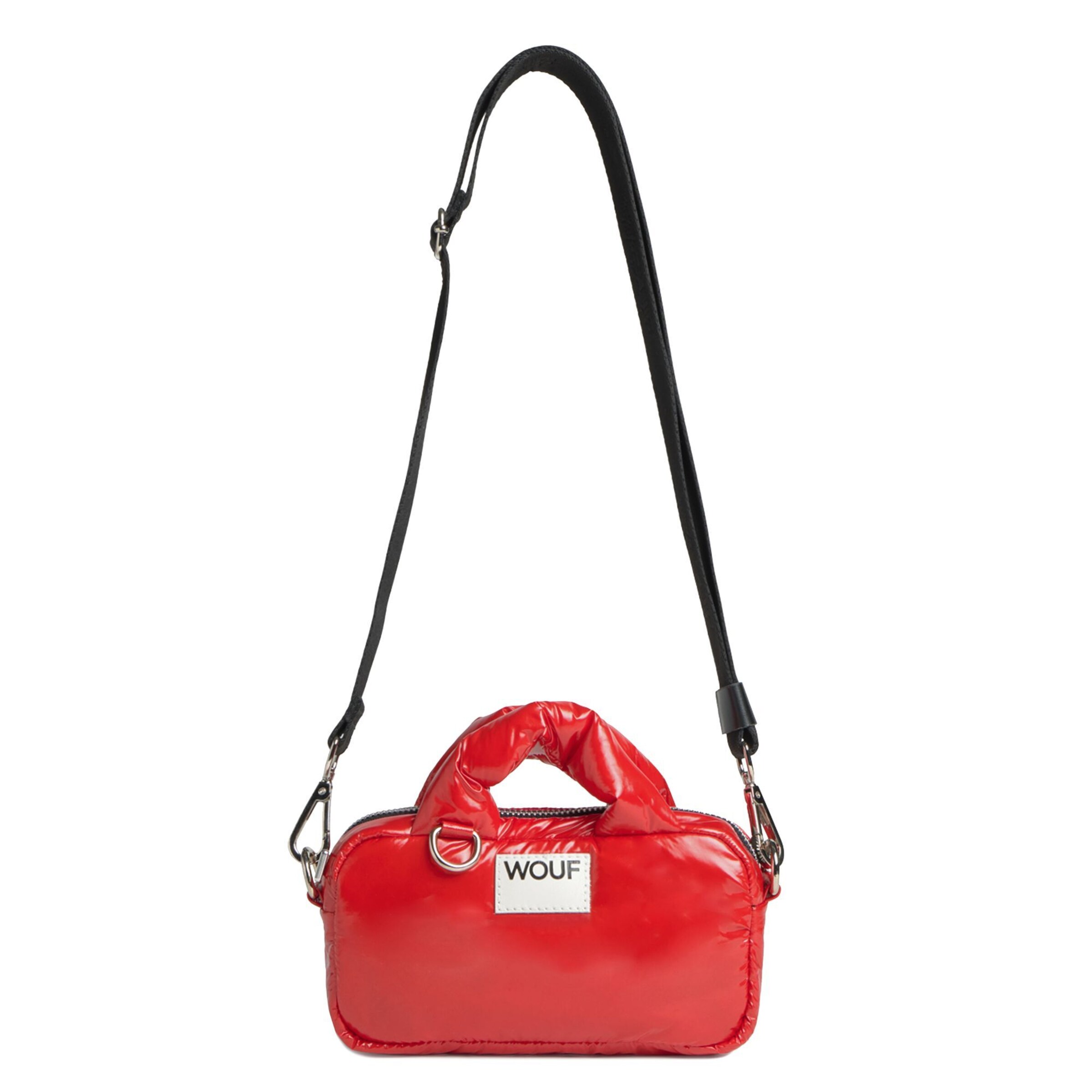 Borsa a mano 'Glossy Mini' Wouf di colore rosso, Visualizzazione prodotti