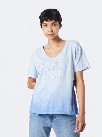 Key Largo T-Shirt 'PASSION' in Blau: predná strana