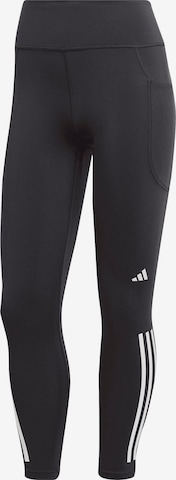 ADIDAS PERFORMANCE Skinny Workout Pants 'DailyRun' in Black: front