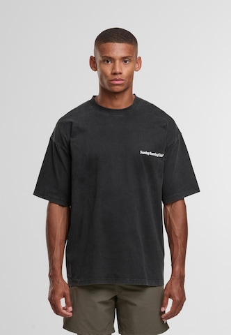 Another Cotton Lab Shirt 'SRC' in Zwart