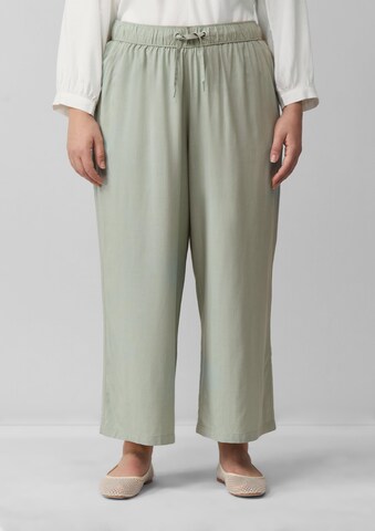 QS Wide leg Broek in Groen
