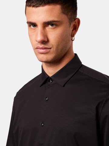 OLYMP Slim fit Button Up Shirt in Black