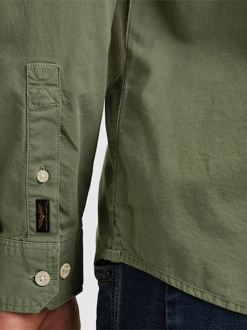 PME Legend Regular fit Overhemd 'American Classic shirt' in Groen