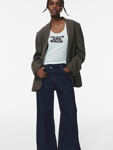 Pull&Bear Wide leg Jeans in Blue