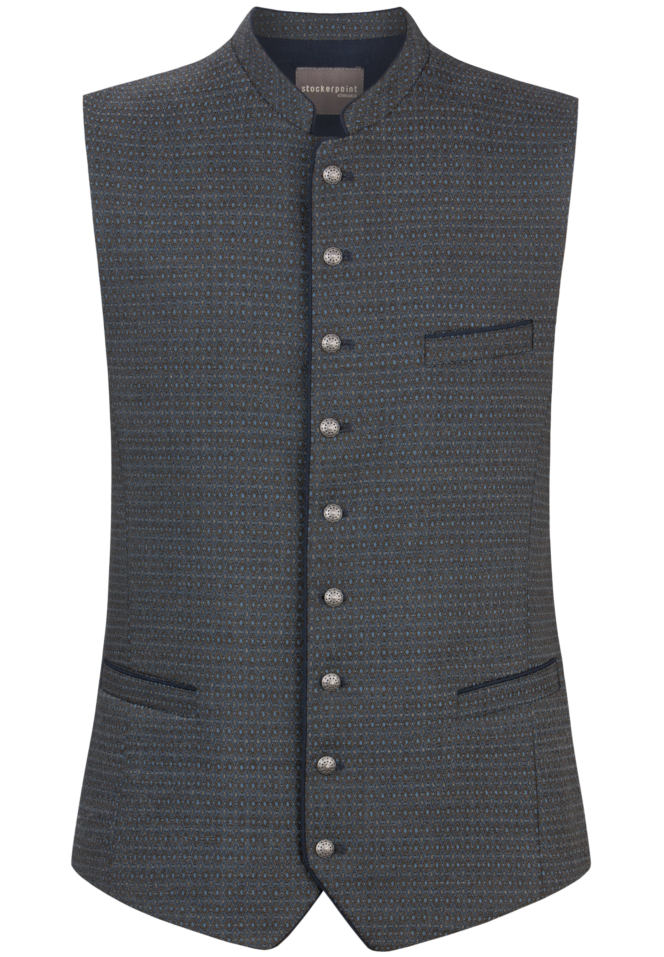 STOCKERPOINT Klederdracht gilet 'Gavino' in Grijs: voorkant