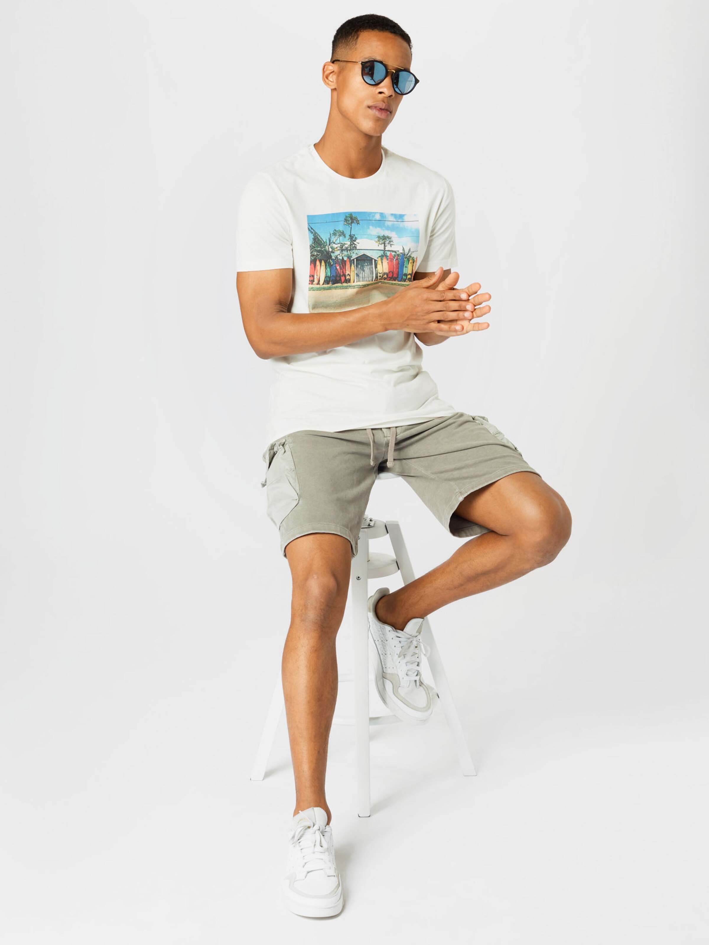 Männer Shirts Kronstadt T-Shirt in Weiß - RB53843 Männer Shirts Kronstadt T-Shirt in Weiß - RB53843