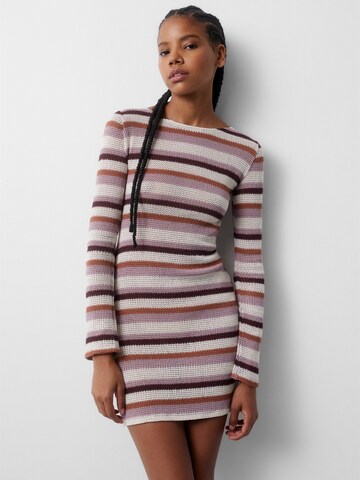 Pull&Bear Knitted dress in Mixed colors: front