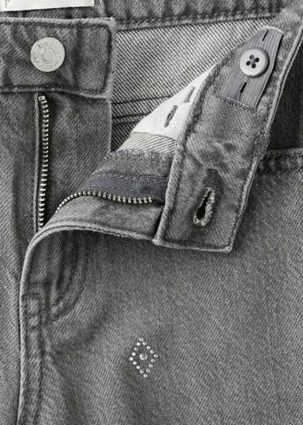 MANGO KIDS Wide leg Jeans 'Ollie' in Grey