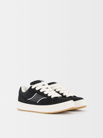 Bershka Platform trainers in Black