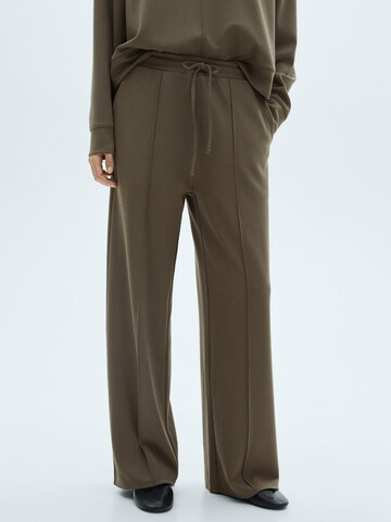 MANGO Loosefit Broek 'NIQUE' in Groen: voorkant