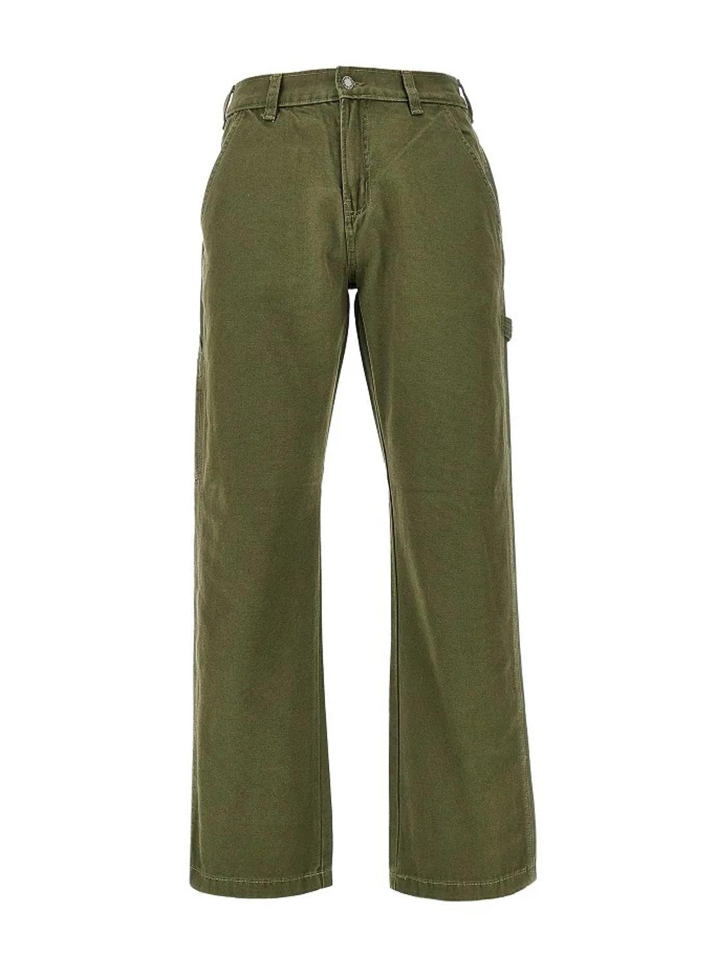 DICKIES Broek 'CARPENTER' in Groen: voorkant