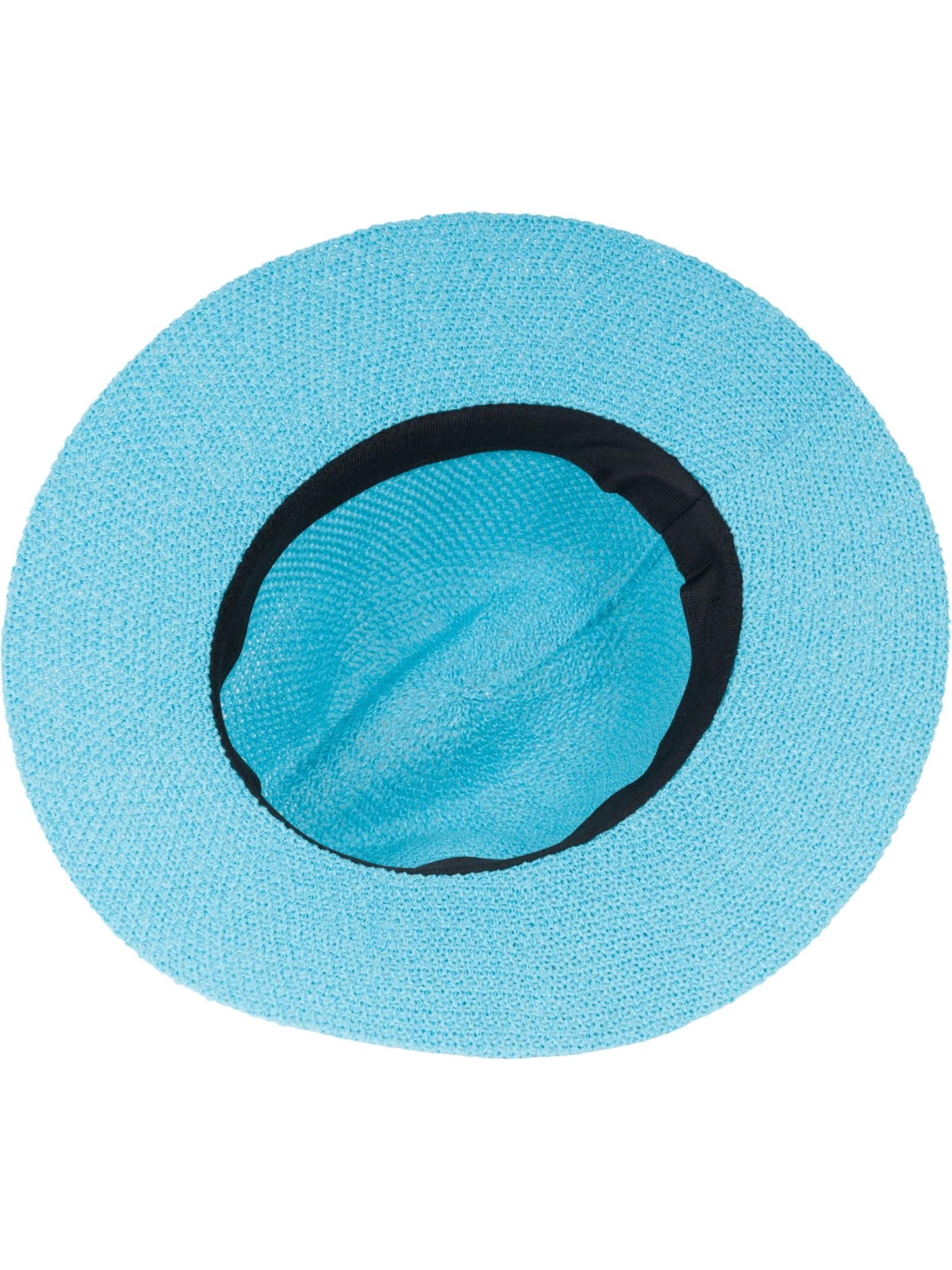 styleBREAKER Hat 'Panama Strohhut' in Blue