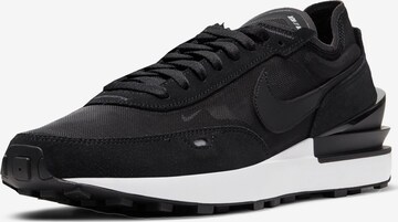 Baskets basses 'Waffle One' Nike Sportswear en noir : devant