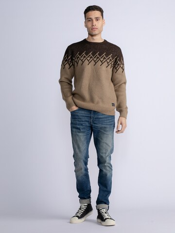 Petrol Industries Pullover in Braun