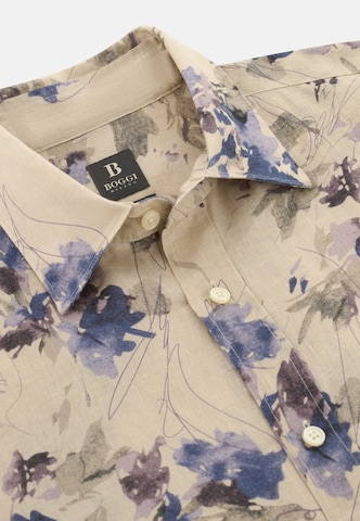 Boggi Milano Regular fit Button Up Shirt in Beige