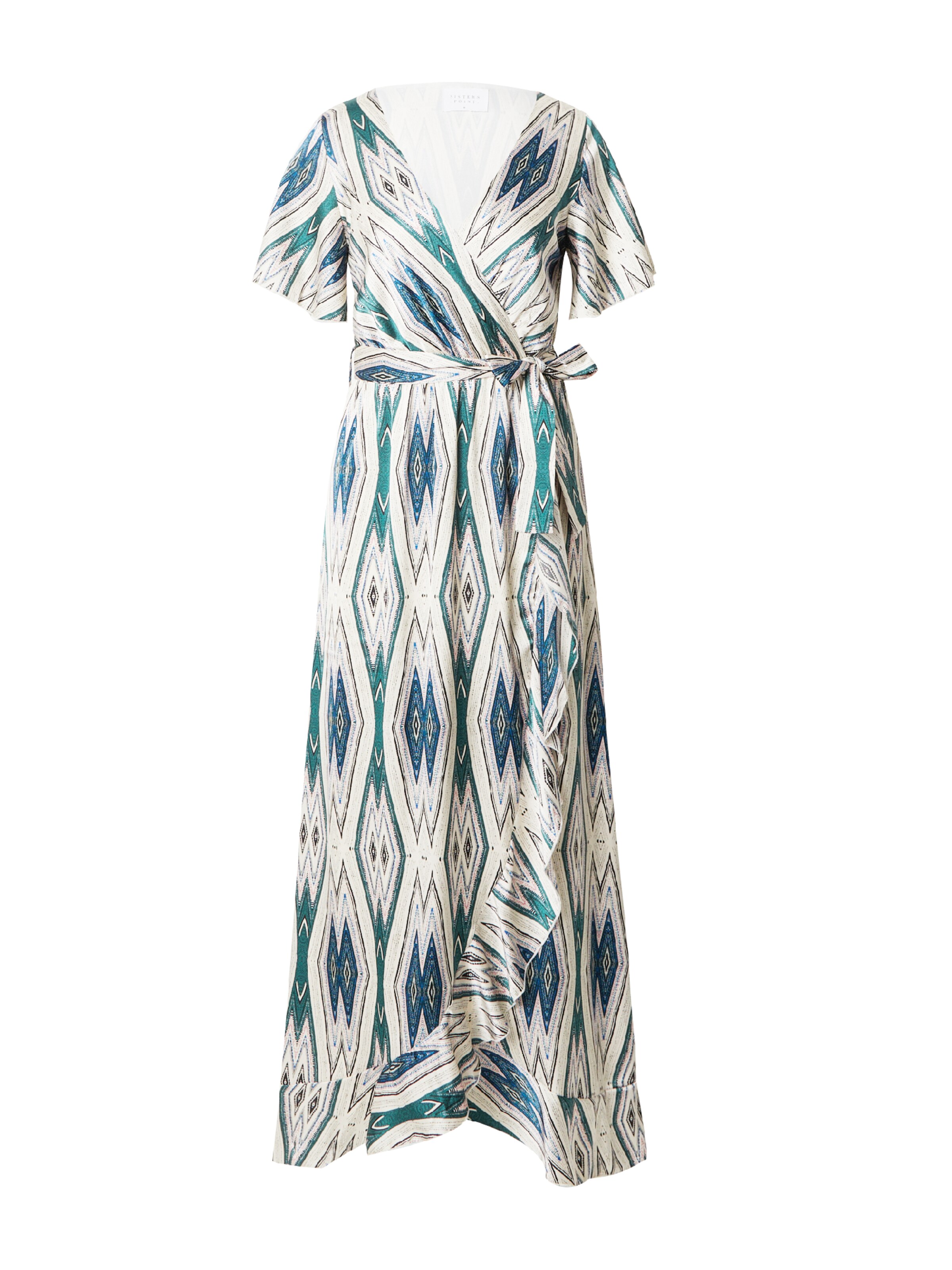 SISTERS POINT Dress in Cream / Blue / Green, Item view