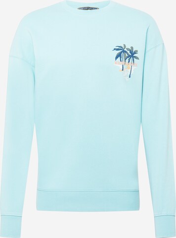 JACK & JONES - Sweatshirt 'TROPICANA' em azul: frente