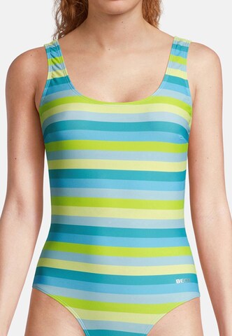 BECO the world of aquasports Swimsuit 'Fresh Stripes' in Blue