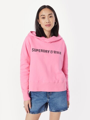 Superdry Sweatshirt in Pink: front