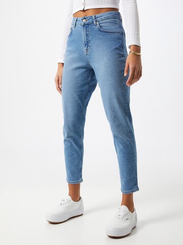 NA-KD Regular Jeans in Blue: front