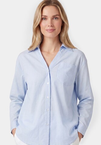 usha WHITE LABEL - Camisa em azul: frente