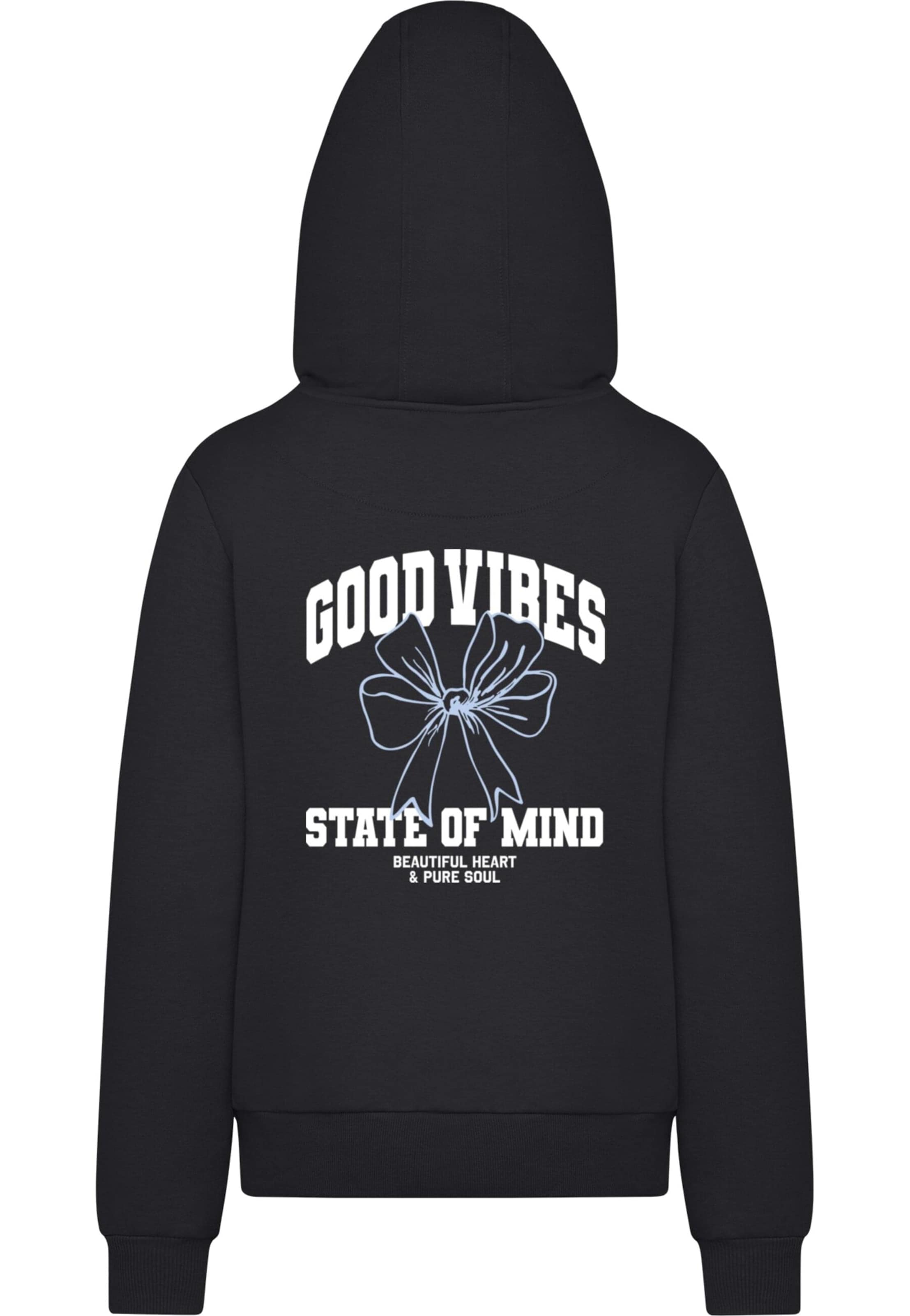 Miss Tee Mikina 'Good Vibes Bow' - Čierna