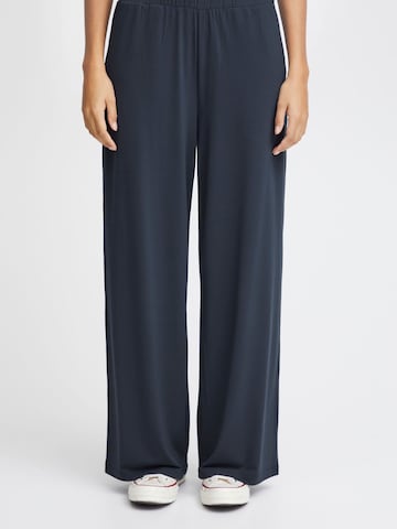 ICHI - Loosefit Pantalón ' LIMA ' en azul: frente