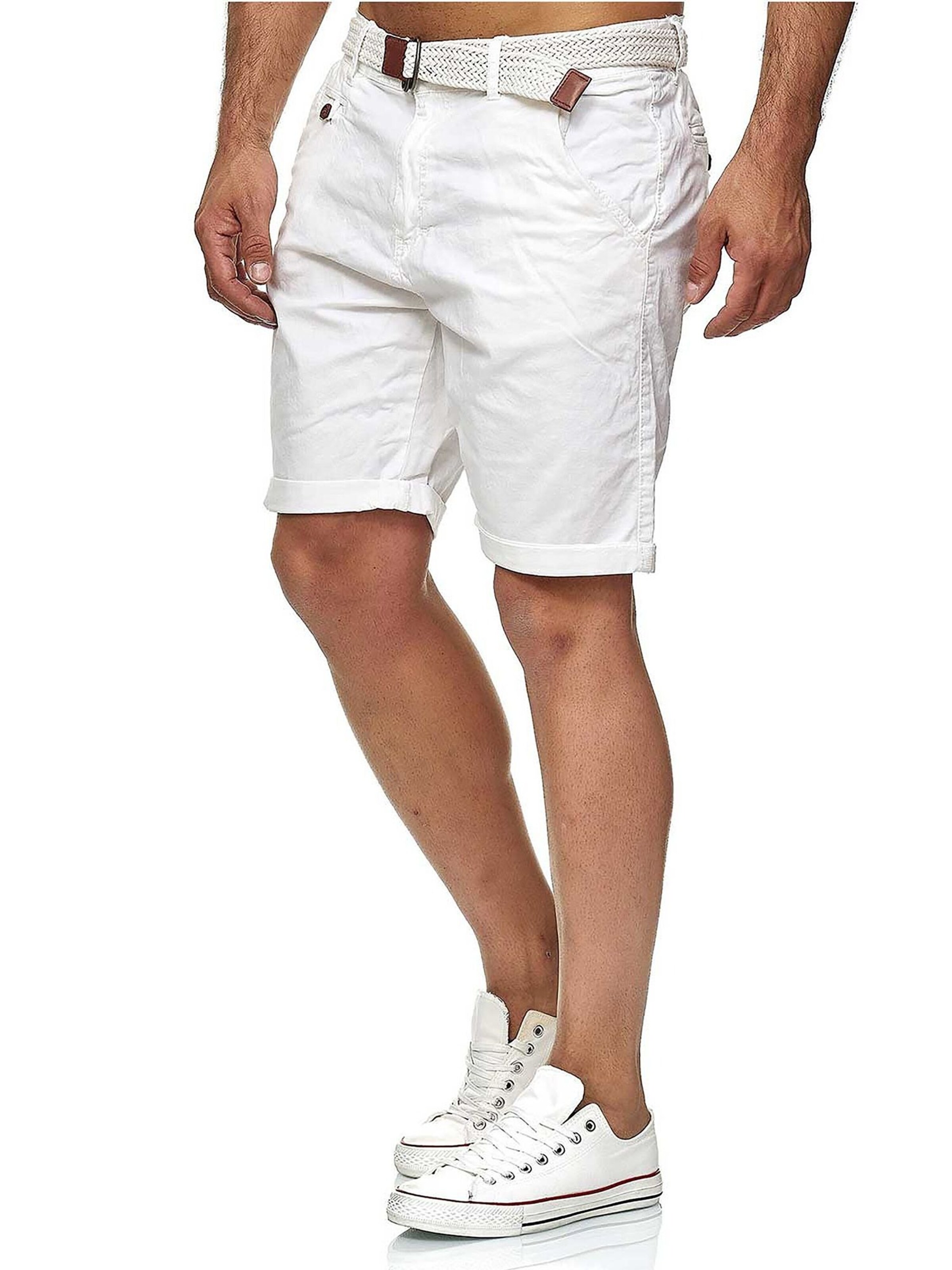 INDICODE Regular Hose 'Indicode Conor'‌‌‌‌‌‌‌ in Weiß