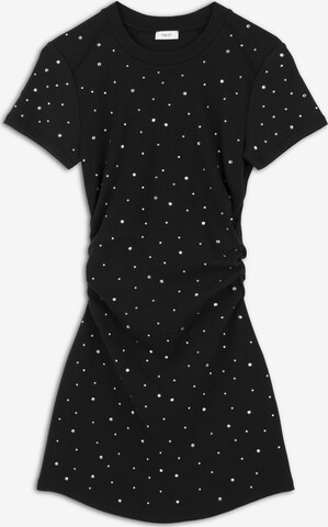 Twist Dress in Black: front