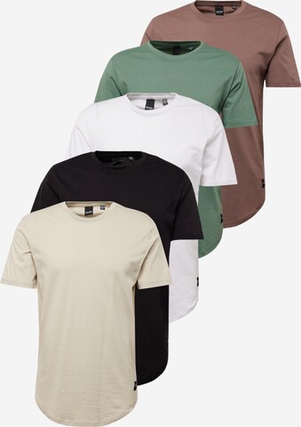 Only & Sons T-Shirt 'MATT LONGY' in Beige: predná strana