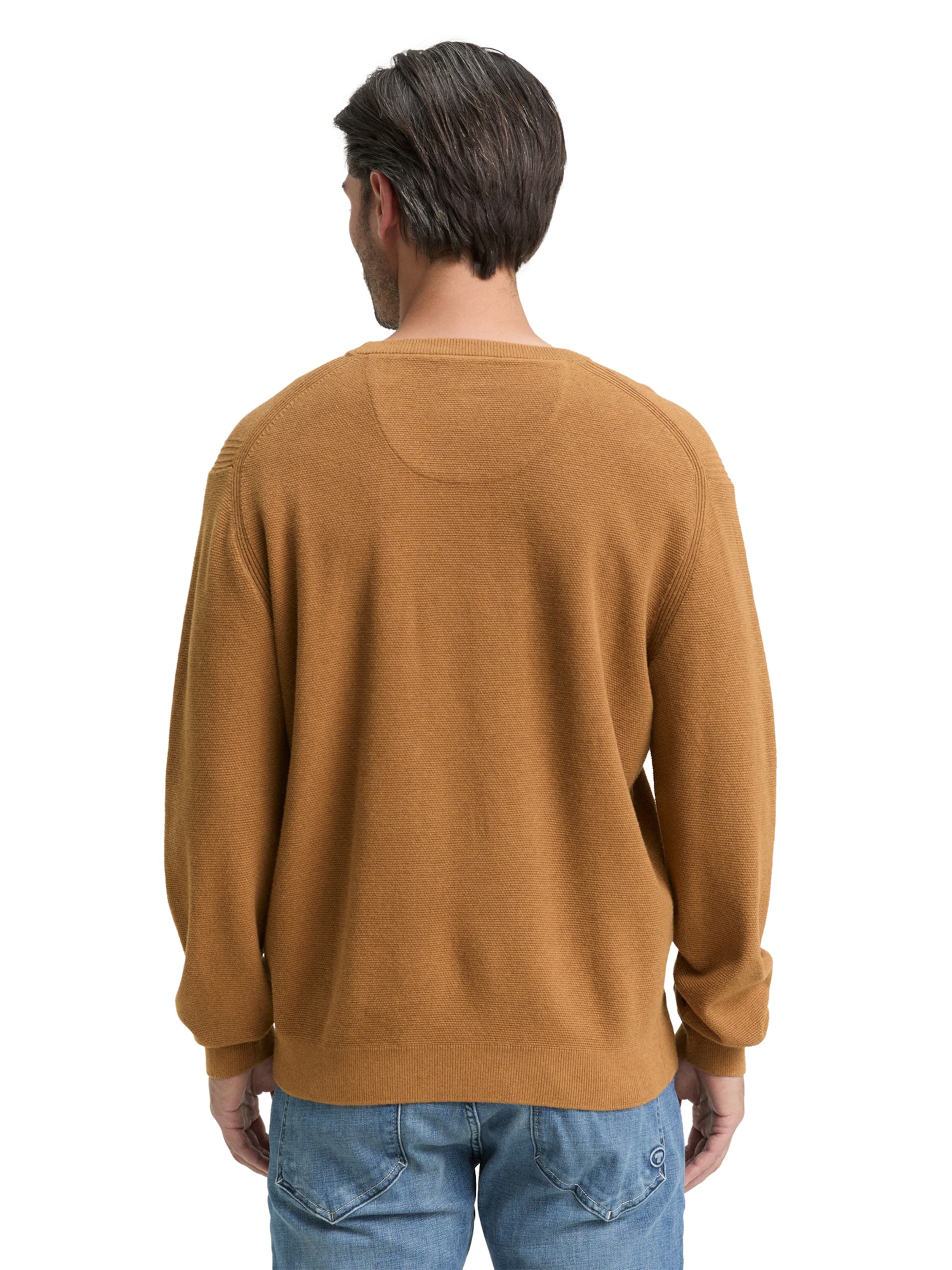 TOM TAILOR Sweater in Brown
