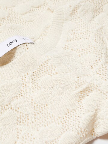 MANGO Pullover 'Flori' in Beige