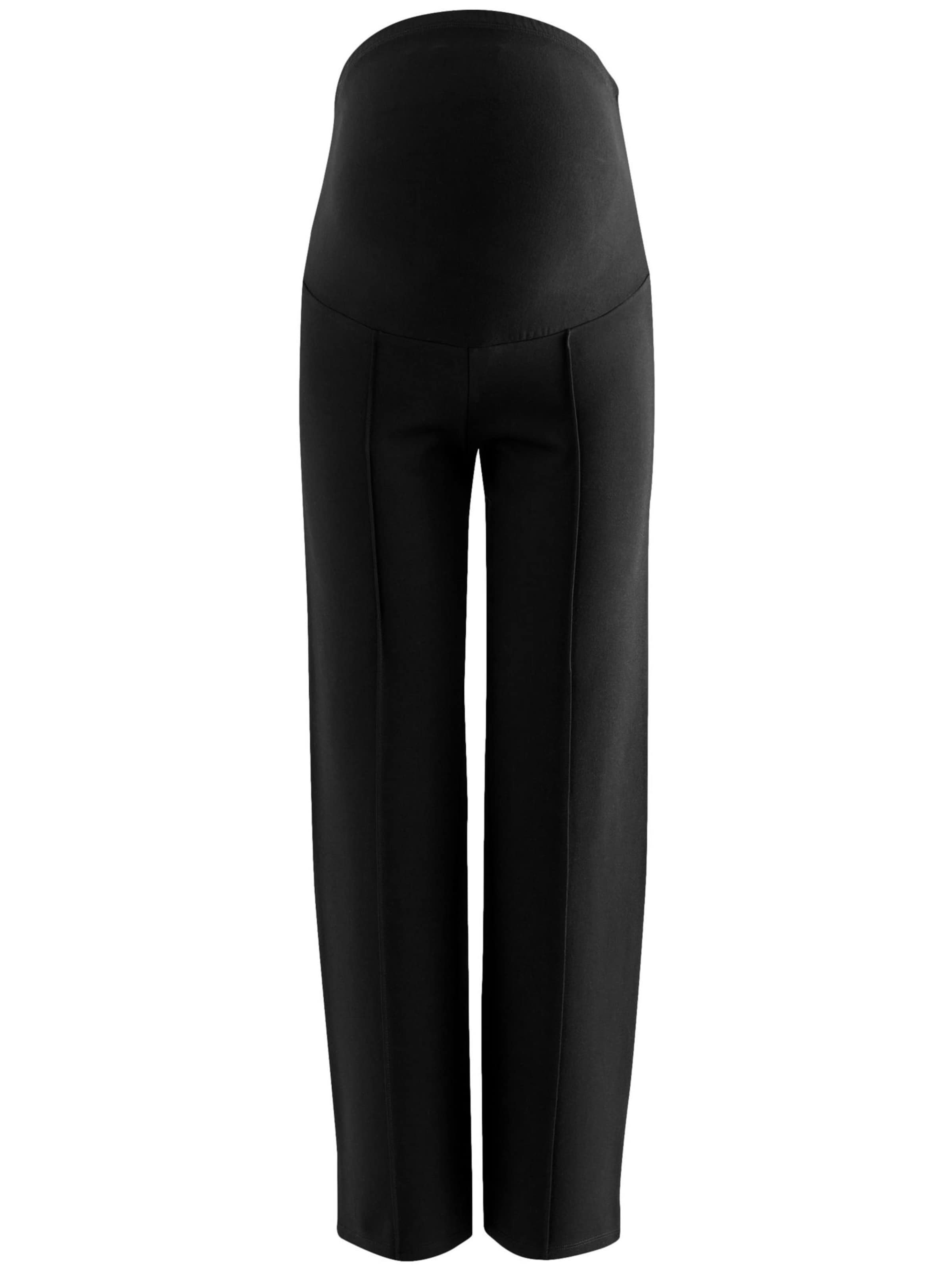 Bootcut Pantalon à plis Next en noir : devant