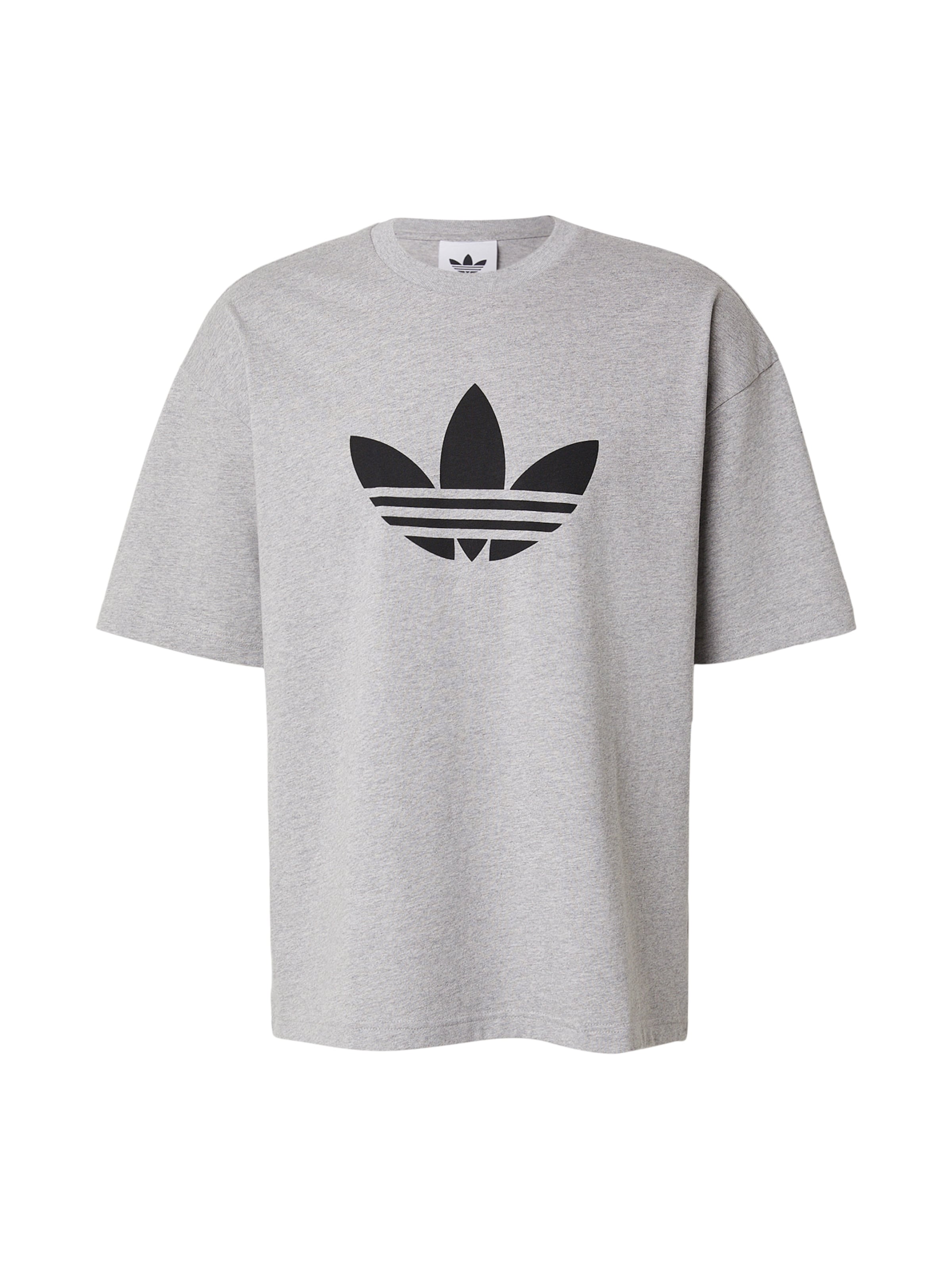 Tricou 'TREFOIL' de la ADIDAS ORIGINALS pe gri: față