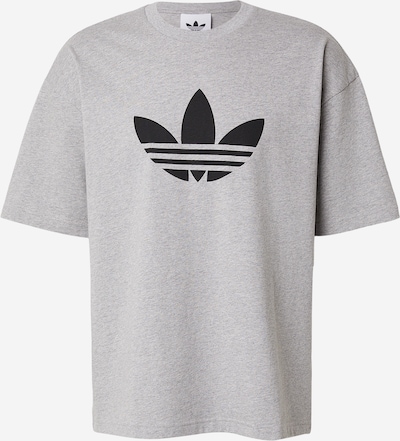 Marškinėliai 'TREFOIL' iš ADIDAS ORIGINALS, spalva – pilka / juoda, Prekių apžvalga