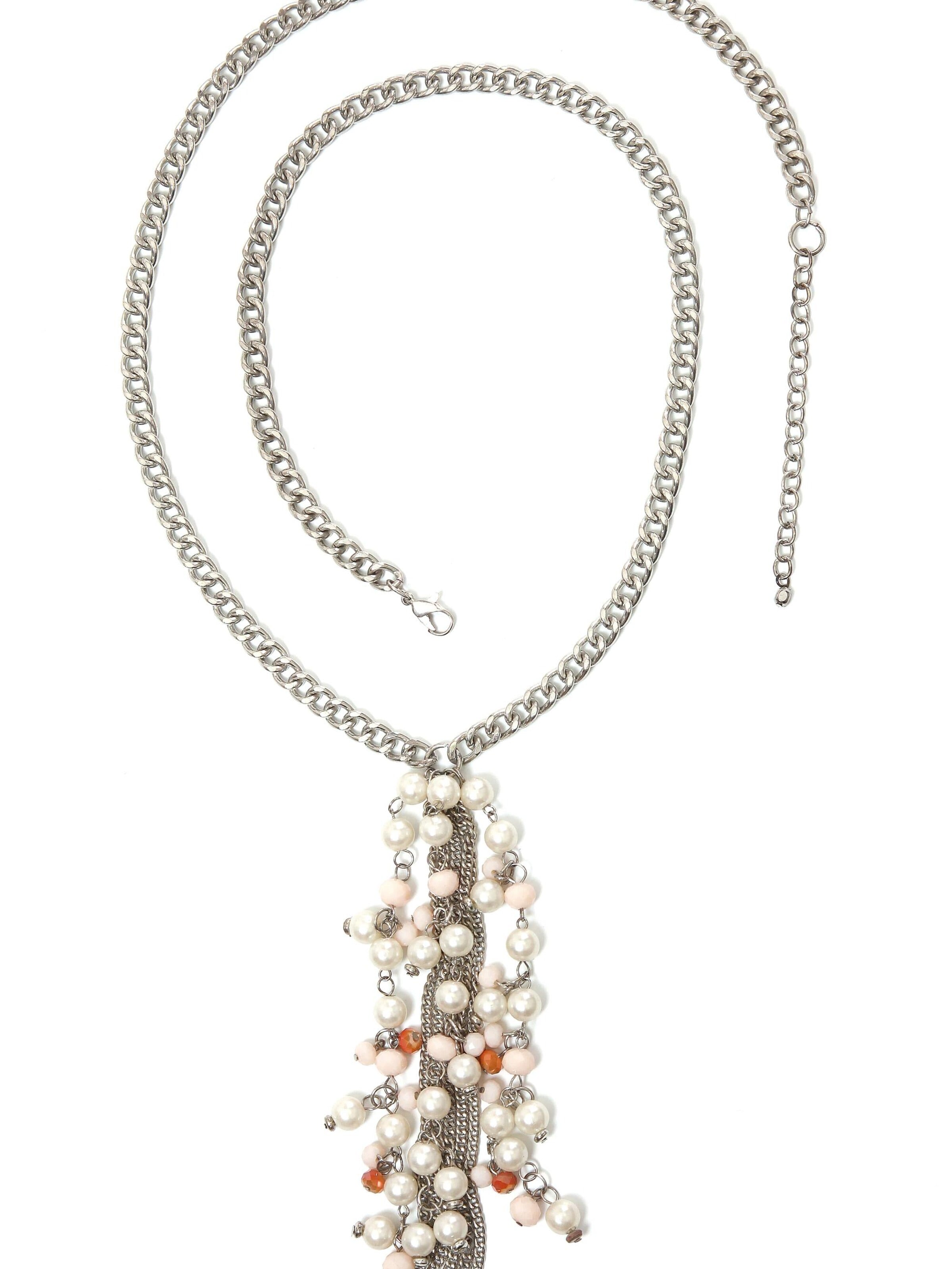 COLLEZIONE ALESSANDRO Necklace 'Venus' in Beige: front