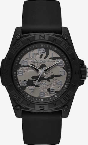 SKECHERS Analog Watch in Black: front