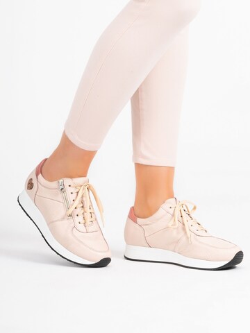 Sneaker bassa di VITAFORM in rosa: frontale
