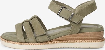 Tamaris Pure Relax Sandalen met riem in Groen