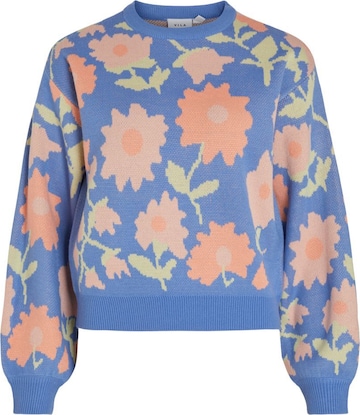 VILA Sweater 'Flowi' in Blue: front