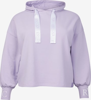 Rock Your Curves by Angelina K. Sweatshirt in Purple: front