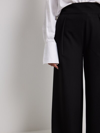 NA-KD Pleat-Front Pants in Black, Item view