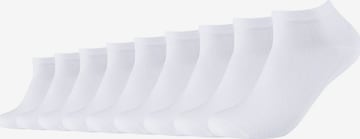 camano Ankle Socks in White: front