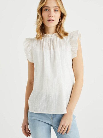 WE Fashion - Blusa en blanco