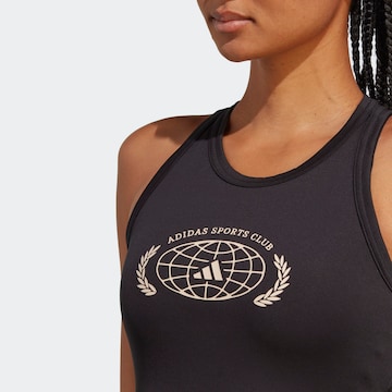 ADIDAS PERFORMANCE Λειτουργικό μπλουζάκι 'Sports Club Graphic' σε μαύρο