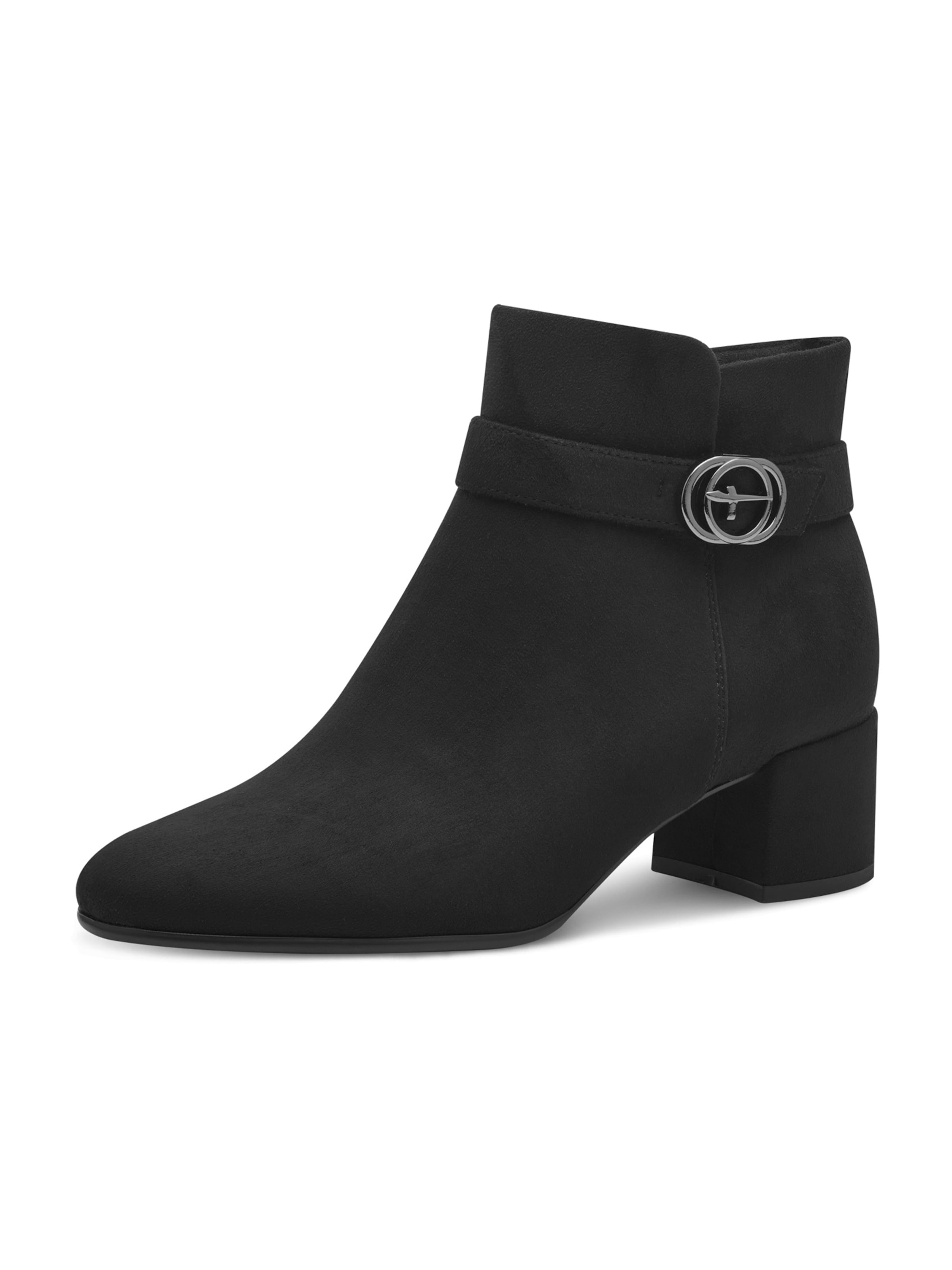 Tamaris Bottines en noir / argent, Vue avec produit
