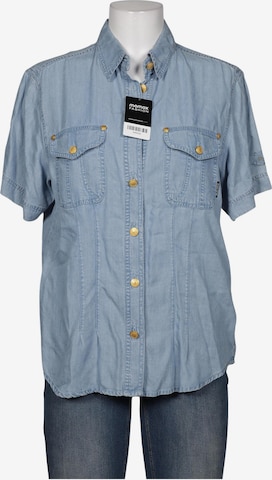 Hauber Bluse L in Blau: Vorderseite