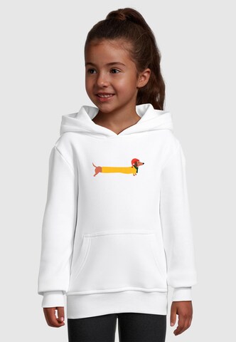 Merchcode Sweatshirt 'Christmas Dog' in Weiß: Vorderseite